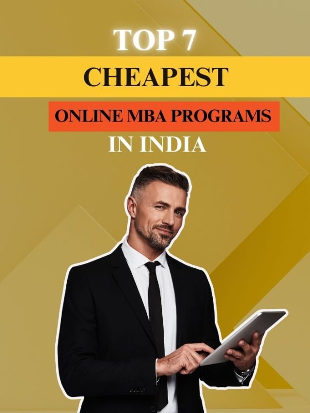 Top 7 Affordable Online MBA Programs in India